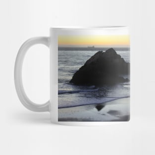 Walkers on the Beach. San Francisco 2010 Mug